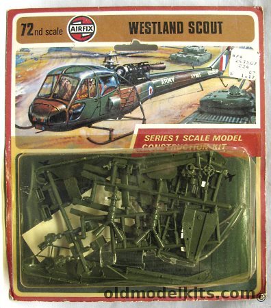 Airfix 1/72 Westland Scout A.H. Mk.1 - UK Army or Royal Jordanian Air Force - Blister Pack, 01042-7 plastic model kit